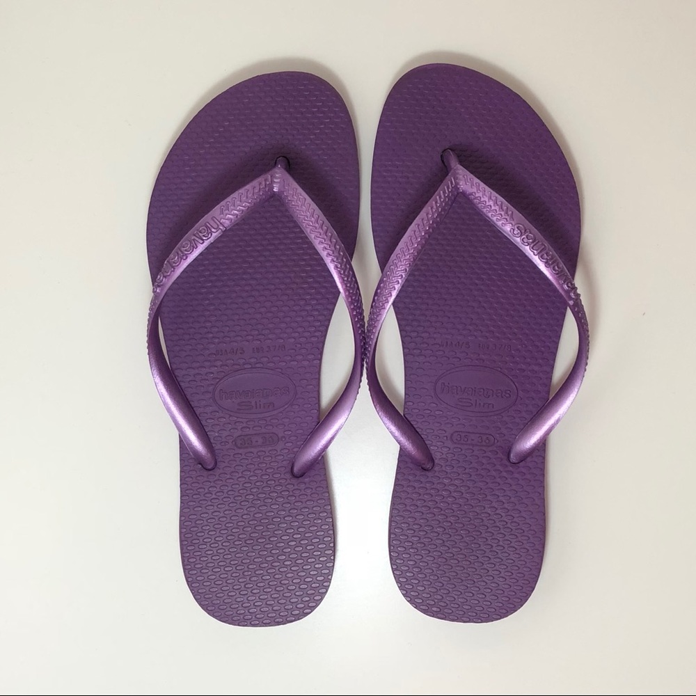 Purple Slim Havaianas - Sz 35/36